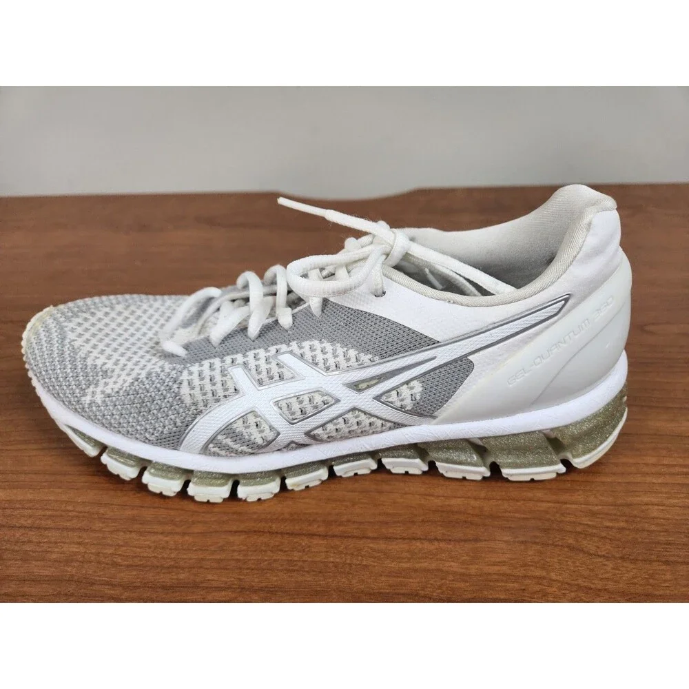 Asics Gel-Quantum 360 Knit White Women's Running Shoes Size 8 T778N